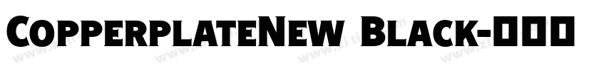CopperplateNew Black字体转换 CopperplateNew Black字体转换